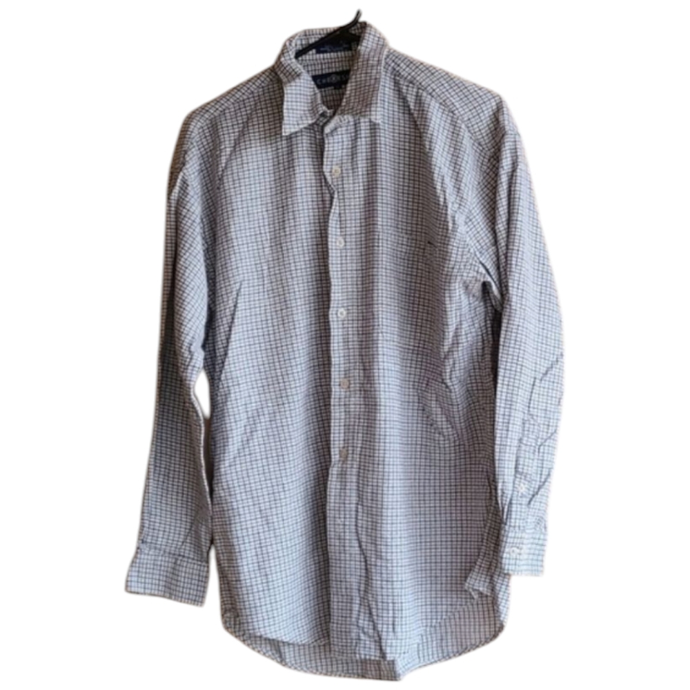 🛒3 For $10 🛍 Men's Casual Button Down Shirt - Blue Checkered